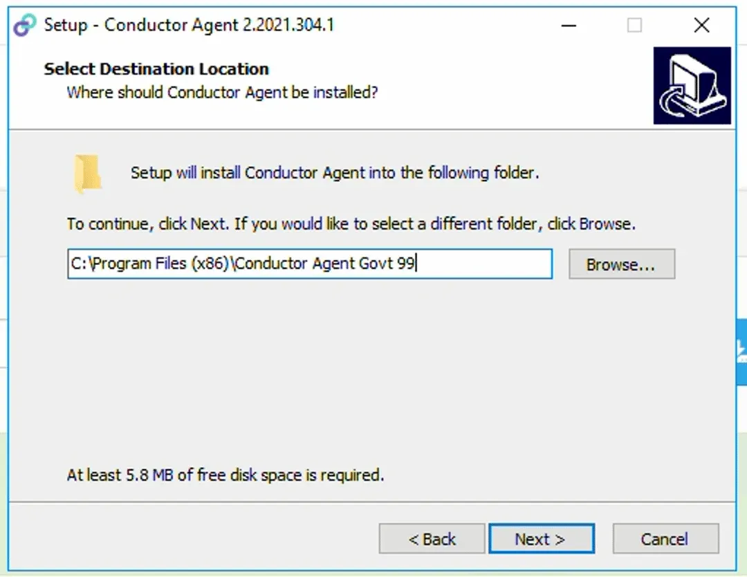 Agent Installation — after step 8 (screenshot)