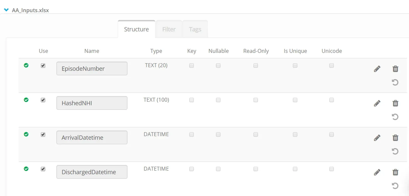 Browse the Datastore (screenshot)